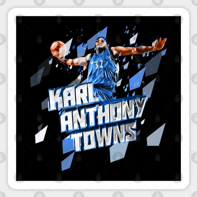 Karl Anthony Towns Artwork Sticker by hesxjohnpaul